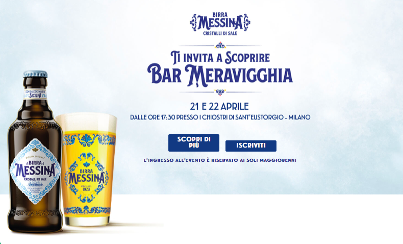 Birra Messina porta a Milano il Bar meravigghia - Promotion Magazine