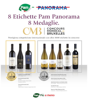 Otto medaglie per i vini di Pam Panorama